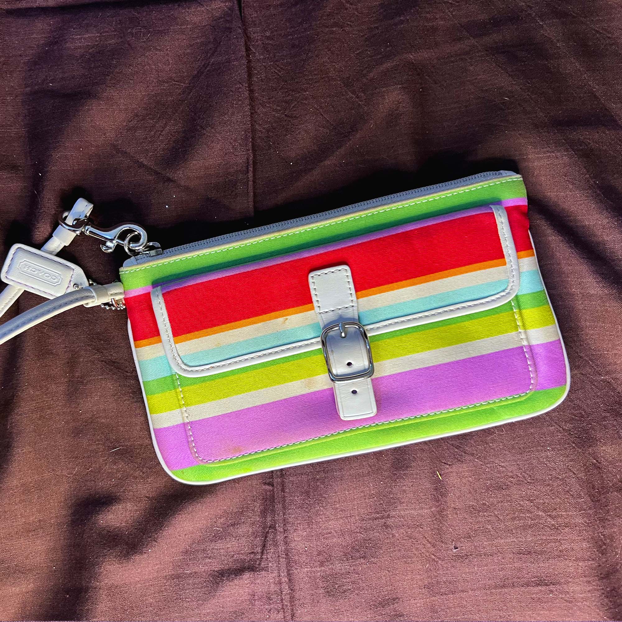 Coach Multi color clutch