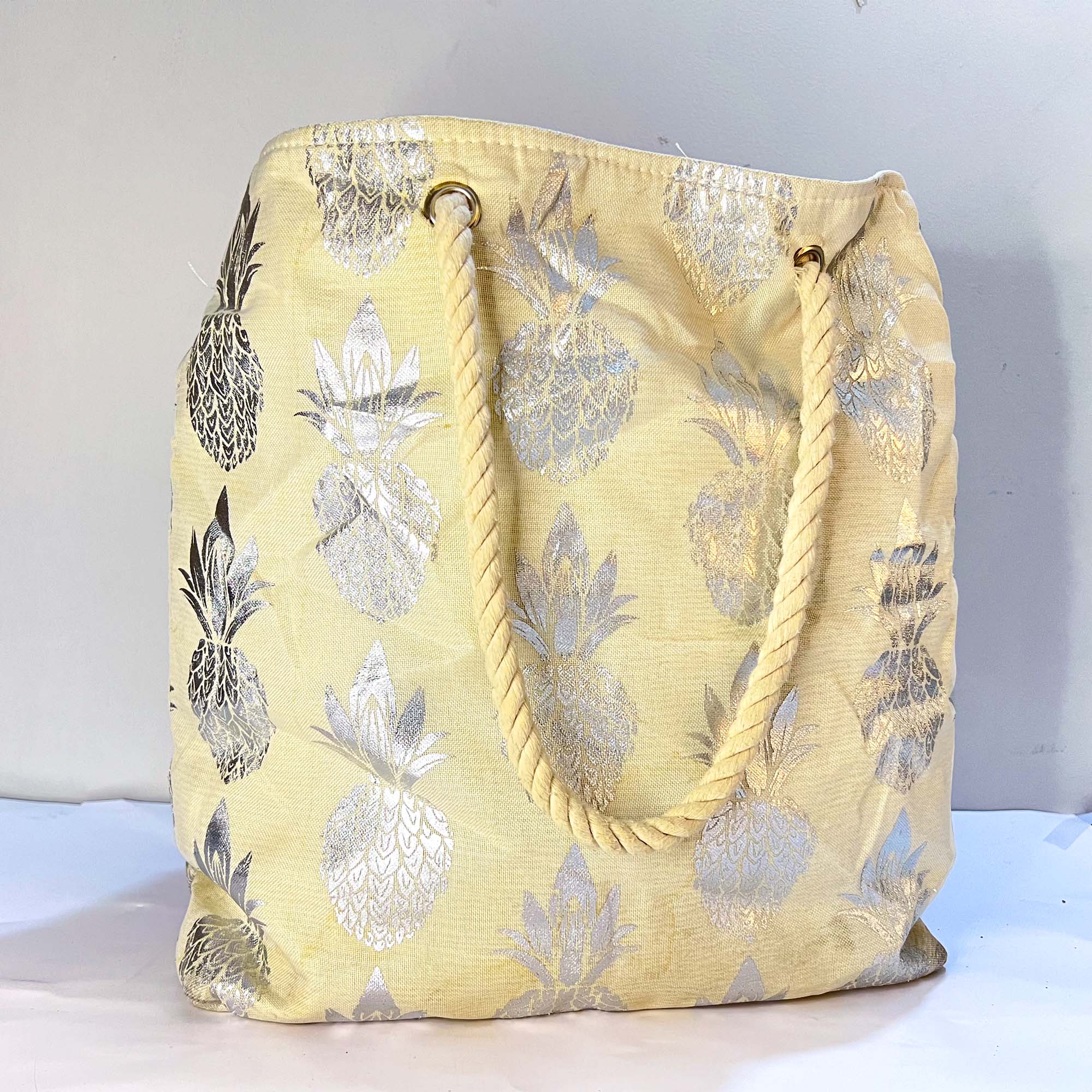 Sun&sand pinapple design canvas large bag 01