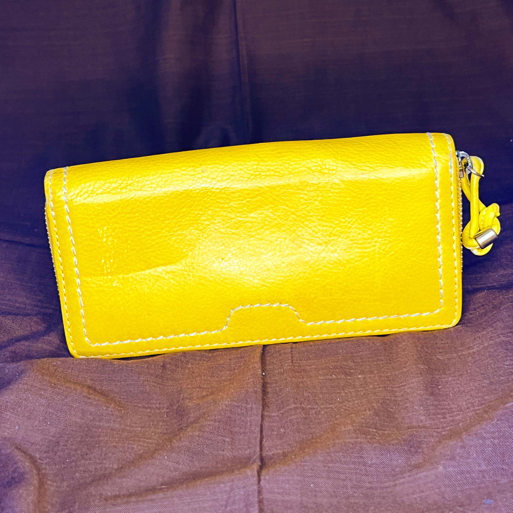 Yellow Casual Clutch