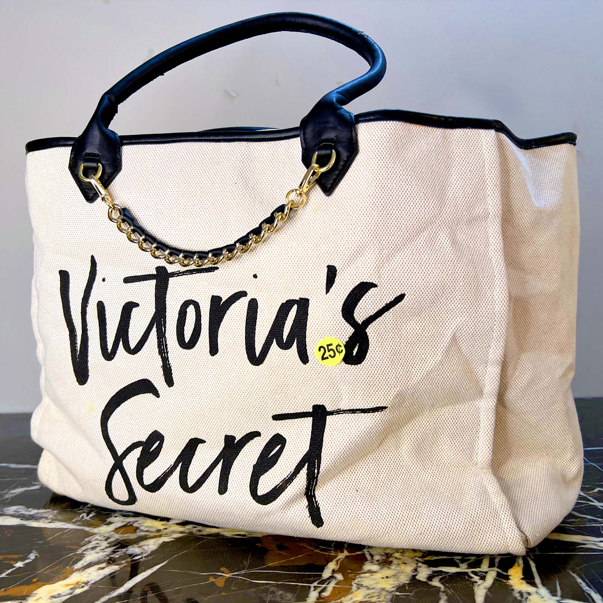 victoria secret large canvas bag 01